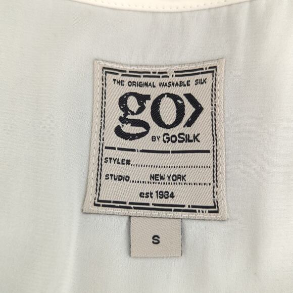 GoSilk Go Women's Washable Silk Tank Top Cream Soft White Size Small Excellent S - Picture 5 of 7